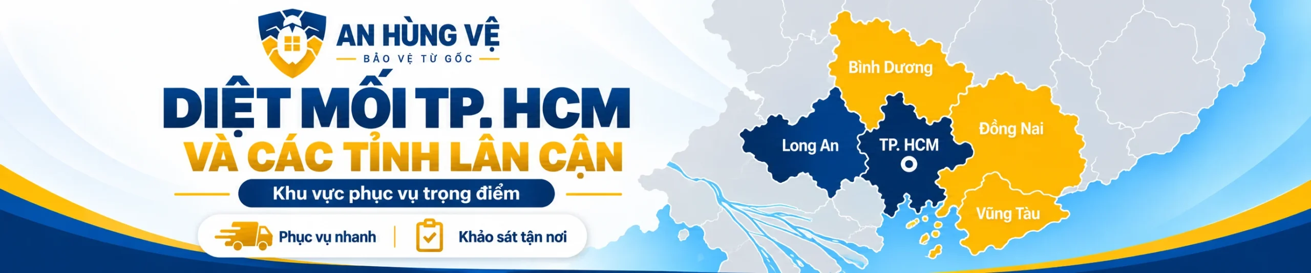 Các khu vực nhận dịch vụ của An Hùng Vệ